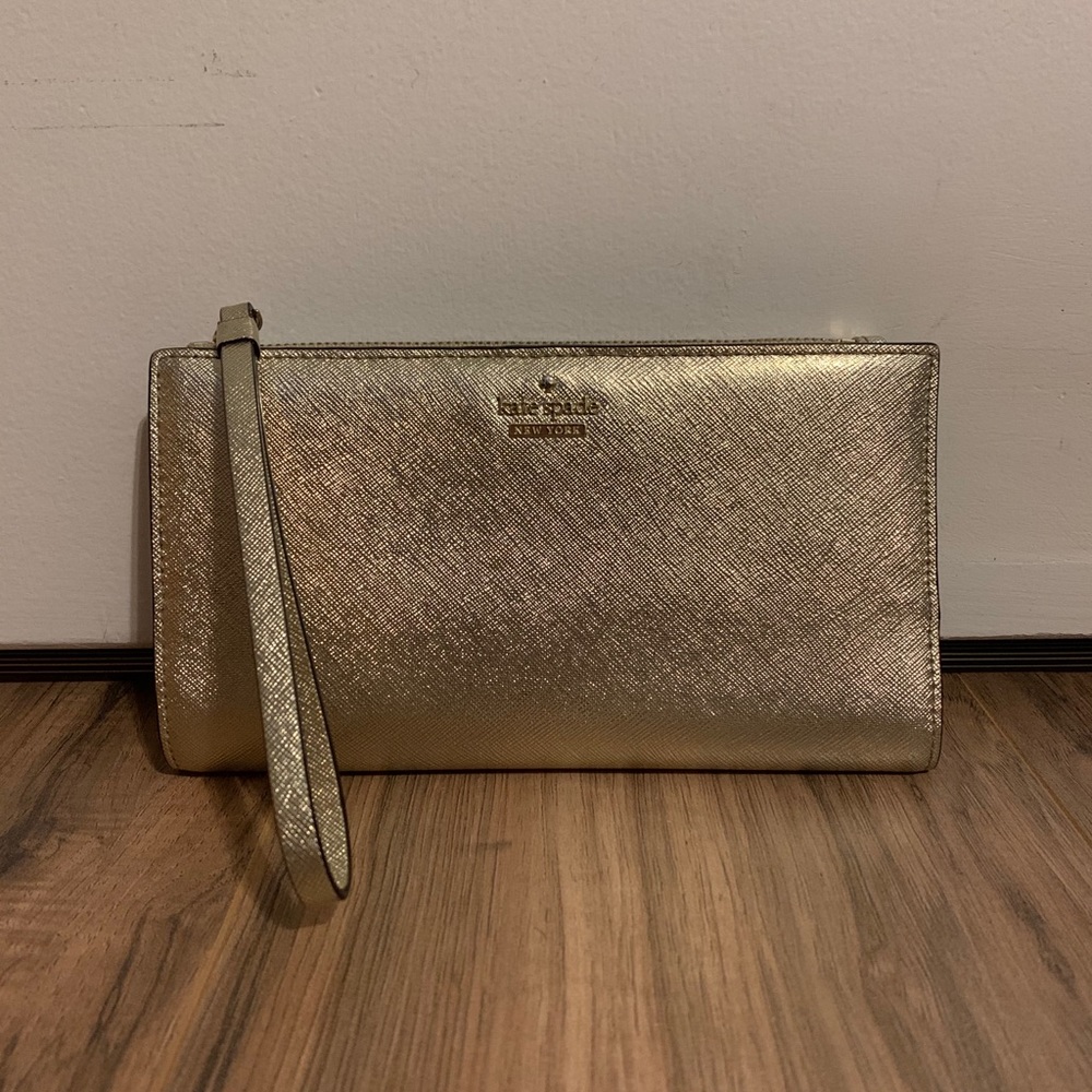 Kate Spade Wristlet in Gold